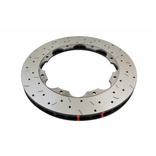 DBA Brake Rotor 5000 Rotor XS With 6mm Crimp Nuts KP [premium Cross-drilled Slotted]