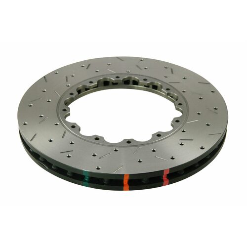 DBA Brake Rotor 5000 Rotor XS Crossdrilled slottedWith Replacement NAS Nuts KP [ Sub