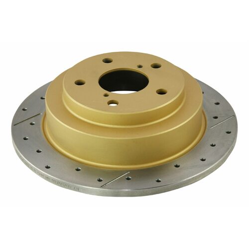 DBA Rear Street Series XGold Brake Rotor, 266mm, For Subaru Forester/Impreza WRX/Liberty 94-99, Kit