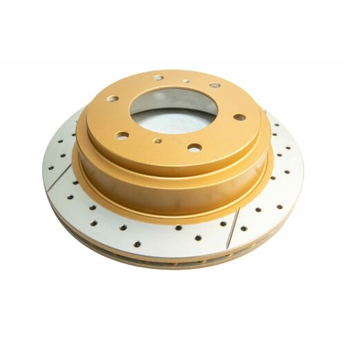 DBA Rear Street Series XGold Brake Rotor, 300mm, For Mitsubishi Pajero NM/NP 00-06, Kit