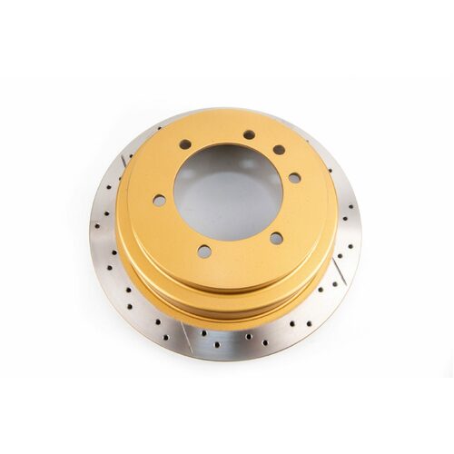 DBA Rear Street Series XGold Brake Rotor, 330mm, For Nissan Patrol GU 01, Kit