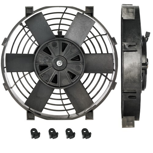 Davies Craig Electric Fan, Thermatic®, 9 in. Dia., 591 CFM, 6.5A (12V), Each