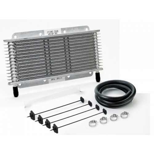 Davies Craig Transmission Oil Cooler, Hydra-Cool, 12 Plate, 20mm Thick, 281mm W x 141mm H, Hose Clamp, Kit