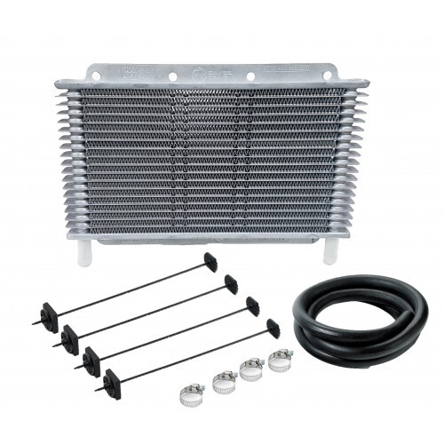Davies Craig Transmission Oil Cooler, Hydra-Cool, 17 Plate, 20mm Thick, 281mm W x 180mm H, Hose Clamp, Kit