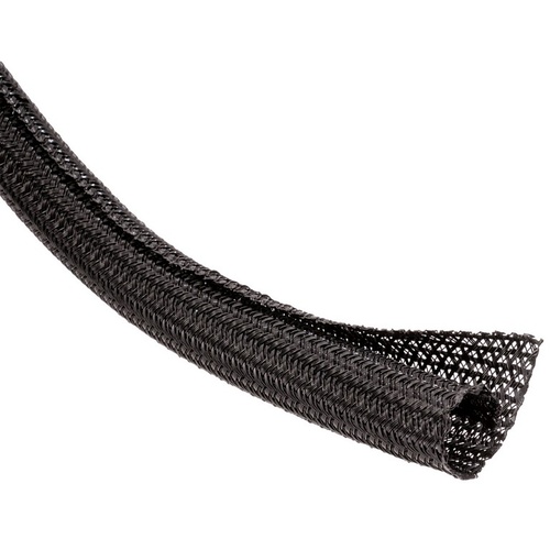 DCI Heat Shield, Unique Split Wrap Split Braided Black (125C) 1/2in. 10Ft