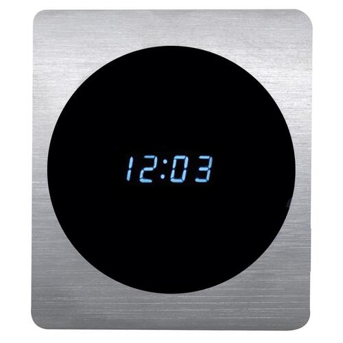 Dakota Digital Clock Panel, w/ VFD Clock, Brushed/Satin, 1940 For Ford, Aluminum, Each