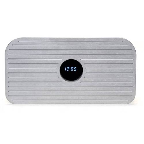 Dakota Digital Glove Box Cover, w/ Clock, 1937- 38 For Ford, Aluminum, Each