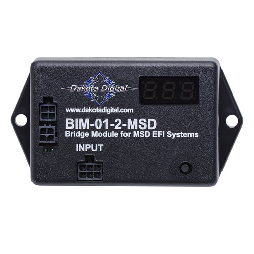 Dakota Digital Interface Module, MSD Atomic EFI TBI, EFI, Plastic, Black, Coolant Temp, Intake Temp, Fuel Pressure, or Air/ Fuel Ratio, Each