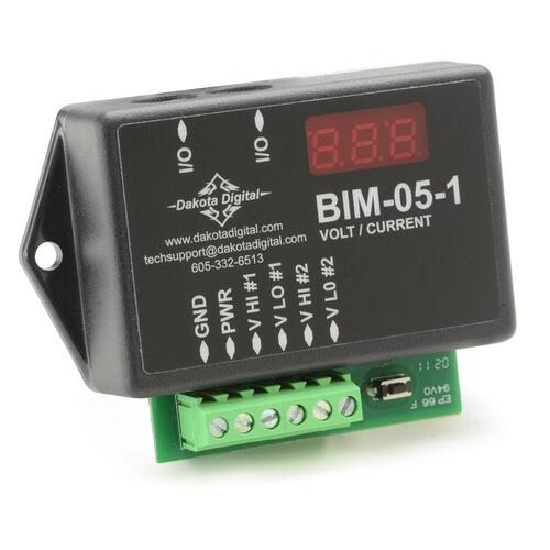 Dakota Digital Volt/Current Module, BIM Expansion, Black, Plastic, Each