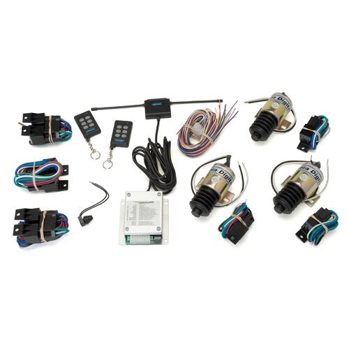 Dakota Digital Keyless Entry System, 4-door, Two Remotes, Control Box, Wiring Harness, Three Door Release Actuators, Kit