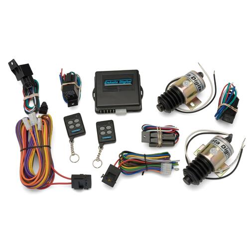 Dakota Digital Remote Entry, 4 Function, 4-Door, Two 35 lb. Actuators, Kit