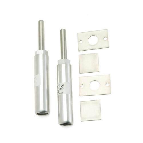 Dakota Digital Door Popper, Super, Billet Aluminum, Natural, Mounting Flange, Pair