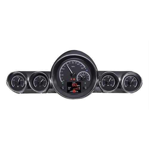 Dakota Digital Gauge Kit, Analog/Digital, Black Background, Multicolour Display, 1959- 60 For Chevrolet For Impala/ El Camino, Kit