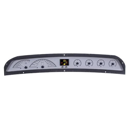 Dakota Digital Gauge Kit, Analog/Digital, Silver Background, Multicolour Display, 1963- 64 For Chevrolet For Impala, Kit