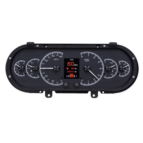 Dakota Digital Gauge Kit, Analog/Digital, Black Background, Multicolour Display, 1963- 65 For Chevrolet For Nova, Kit