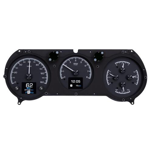 Dakota Digital Gauge Kit, Analog/Digital, Black Background, Multicolour Display, 1964- 65 For Chevrolet For Chevelle, Kit