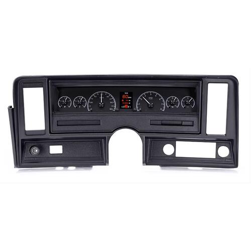 Dakota Digital Gauge Kit, Analog/Digital, Black Background, Multicolour Display, 1969- 76 For Chevrolet For Nova, Kit