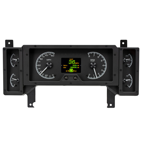 Dakota Digital Gauge Kit, Analog/Digital, Black Background, Multicolour Display, 1984- 87 For Buick Regal, Kit