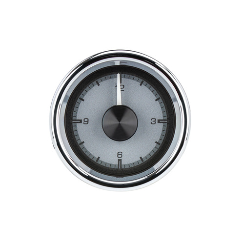 Dakota Digital Round Universal HDX Clock Silver face