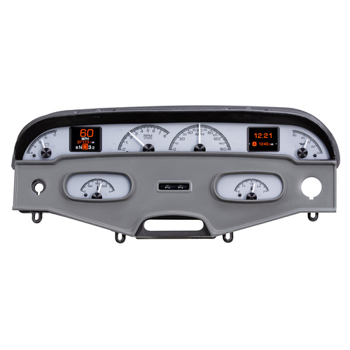 Dakota Digital Gauge, 1958 For Chevrolet Car HDX Style Clock, Silver Face, Each