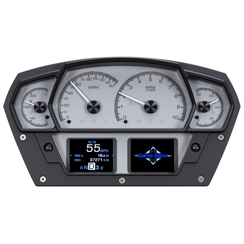 Dakota Digital Gauge, MDX System, Race Inspired Competition, Silver Face, Custom