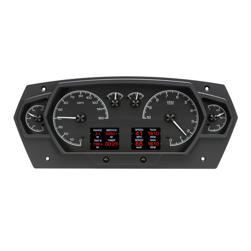 Dakota Digital Gauge, MDX System, Race Inspired Universal, Black Face, Custom