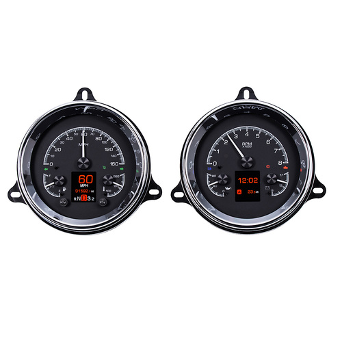 Dakota Digital Gauge, MDX System, 1954-55 First Series Chevy Pickup, Black Face, Custom