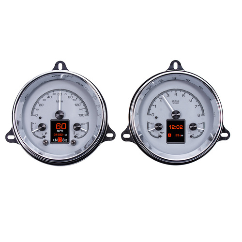 Dakota Digital Gauge, MDX System, 1954-55 First Series Chevy Pickup, Silver Face, Custom