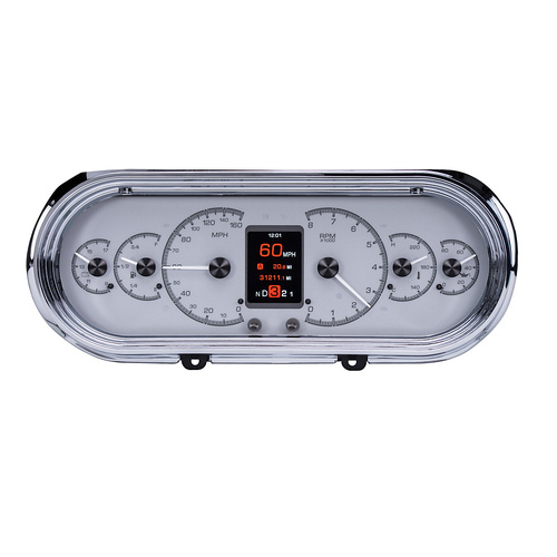 Dakota Digital Gauge, MDX System, 1963-65 Chevy Nova, Silver Face, Custom