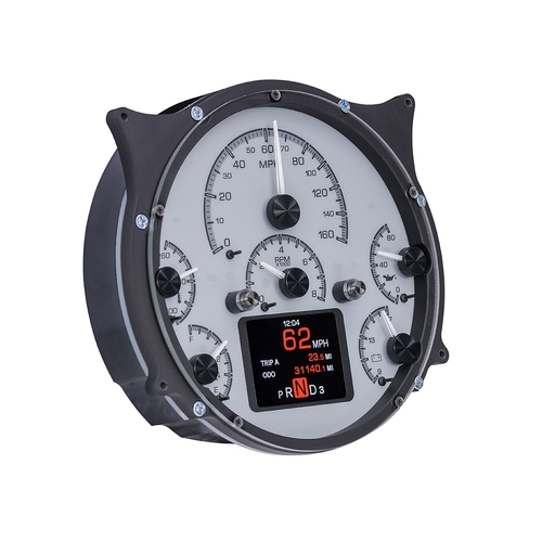 Dakota Digital Gauge, MDX System, 1966-77 Ford Bronco, 1961-66 Ford Pickup, Silver Face, Custom