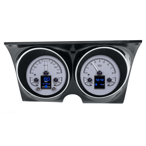 Dakota Digital Gauge, MDX System, 1967-68 Chevy Camaro, Silver Face, Custom