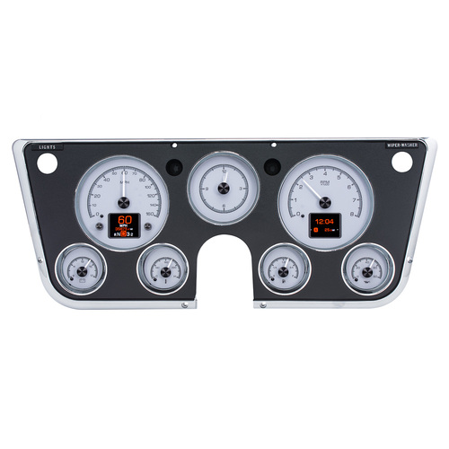 Dakota Digital Gauge, MDX System, 1967-72 Chevy/GMC Pickup, Silver Face, Custom