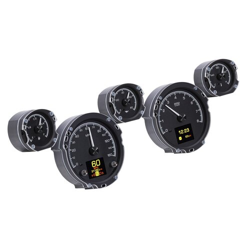 Dakota Digital Gauge, MDX System, 1967-68 Ford Mustang, Black Face, Custom