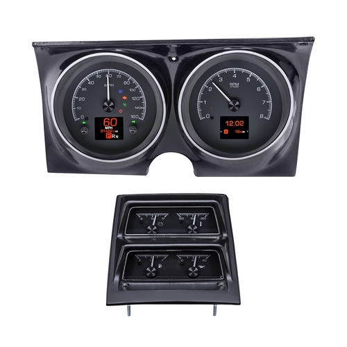 Dakota Digital Gauge, MDX System, 1968 Chevy Camaro w/Console Gauges, Black Face, Custom