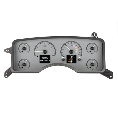 Dakota Digital Gauge, MDX System, 1990-93 Ford Mustang, Silver Face, Custom