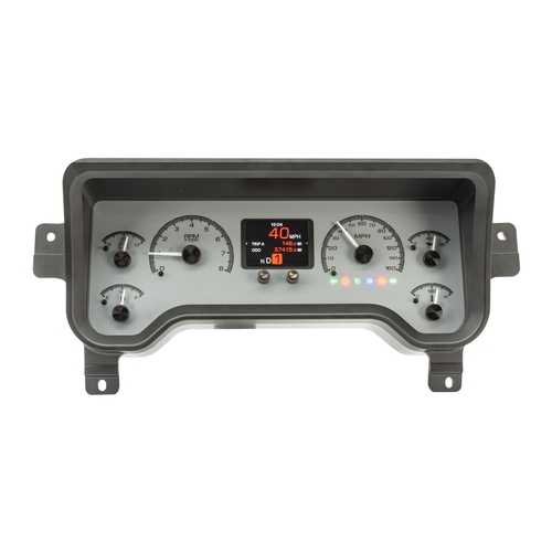 Dakota Digital Gauge, MDX System, 1996-03 Jeep Wrangler, Silver Face, Custom