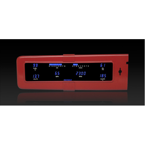 Dakota Digital Gauge, Instrument System, 40 Chevrolet - Direct fit into original bezel w/Blue and Teal Lenses, Custom