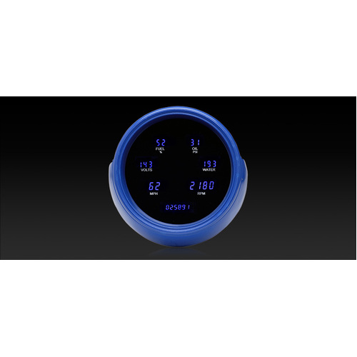 Dakota Digital Gauge, Instrument System, 51-52 Ford F1 MFD instrument system - Teal, Custom