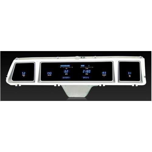 Dakota Digital Gauge, Instrument System, 66 Impala/Caprice w/Blue and Teal Lenses, Custom