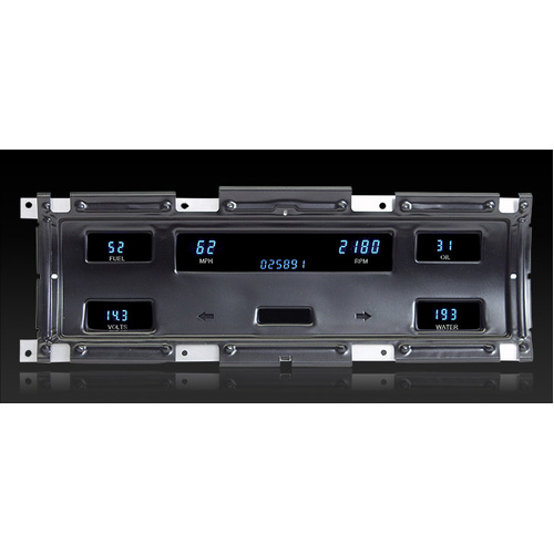 Dakota Digital Gauge, Instrument System, 67-72 Ford Truck w/Blue and Teal Lenses, Custom