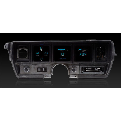 Dakota Digital Gauge, Instrument System, 70-72 Buick Gran Sport/Skylark w/Blue and Teal Lenses, Custom