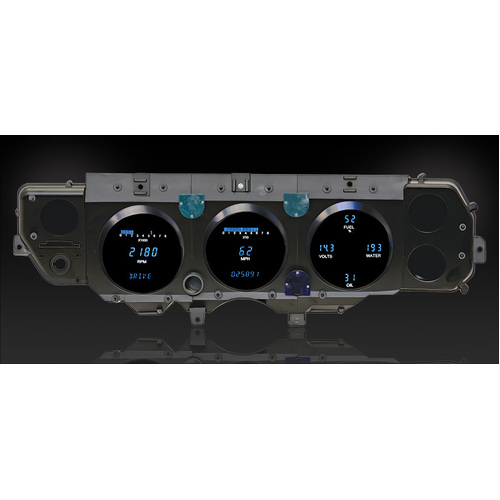Dakota Digital Gauge, Instrument System, 70-72 Chevelle MFD system - Teal, Custom