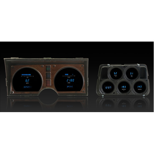 Dakota Digital Gauge, Instrument System, 78-82 Corvette MFD system with clock - Blue, Custom