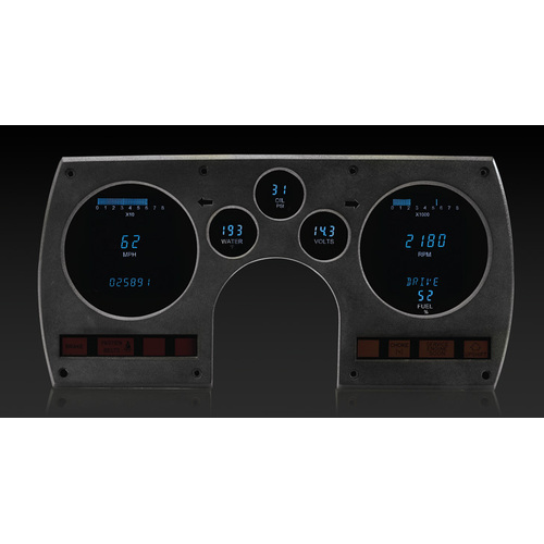 Dakota Digital Gauge, Instrument System, 82-89 Camaro w/Blue and Teal Lenses, Custom