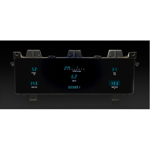 Dakota Digital Gauge, Instrument System, 86-91 Jeep Grand Wagoneer & 86- 88 J Truck MFD System w/Blue and Teal Lenses, Custom