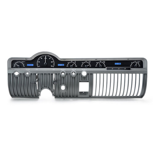 Dakota Digital Gauge, MDX System, 1950-51 Mercury, Black Alloy Style Face, Blue Display, Custom