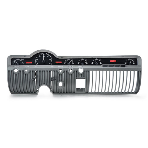 Dakota Digital Gauge, MDX System, 1950-51 Mercury, Black Alloy Style Face, Red Display, Custom