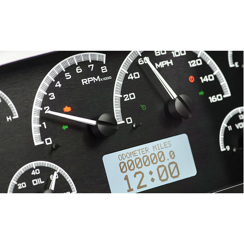 Dakota Digital Gauge, MDX System, 1953-55 Ford F100, Black Alloy Style Face, White Display, Custom