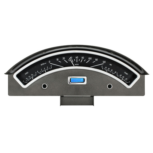 Dakota Digital Gauge, MDX System, 1957 Ford Car, Black Alloy Style Face, Blue Display, Custom