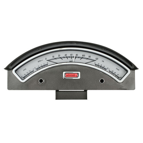Dakota Digital Gauge, MDX System, 1957 Ford Car, Silver Alloy Style Face, Red Display, Custom
